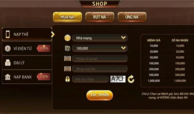 Na99 có rút được tiền không